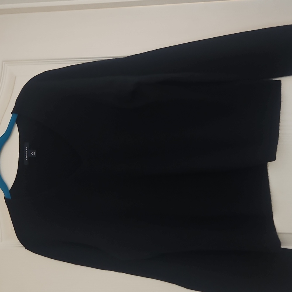 Lands' End Black Crew & Scoop Neck Sweater